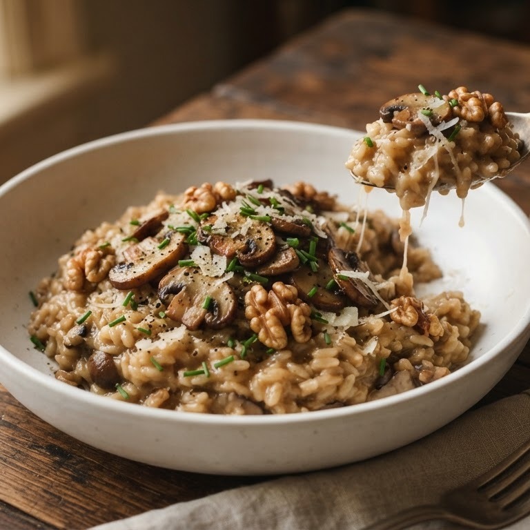 Risotto met kastanjechampignons recept