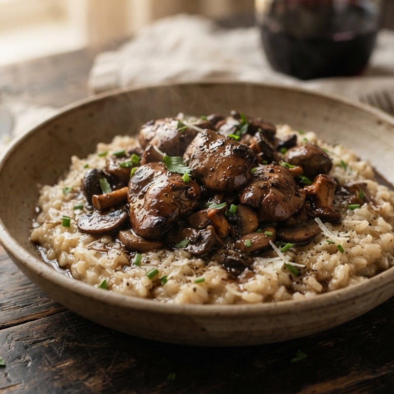 Risotto met kippenlevertjes recept