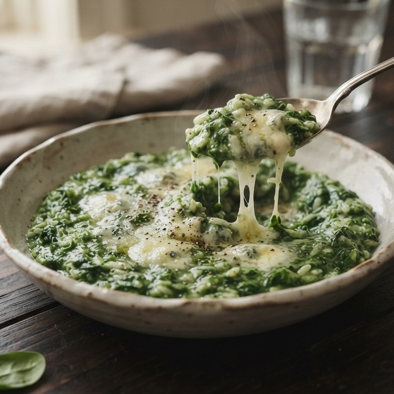 Risotto met spinazie en gorgonzola recept