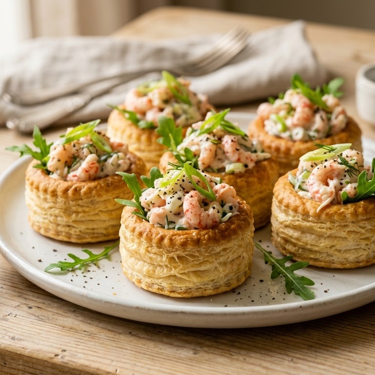 Rivierkreeftensalade met pasteitjes recept