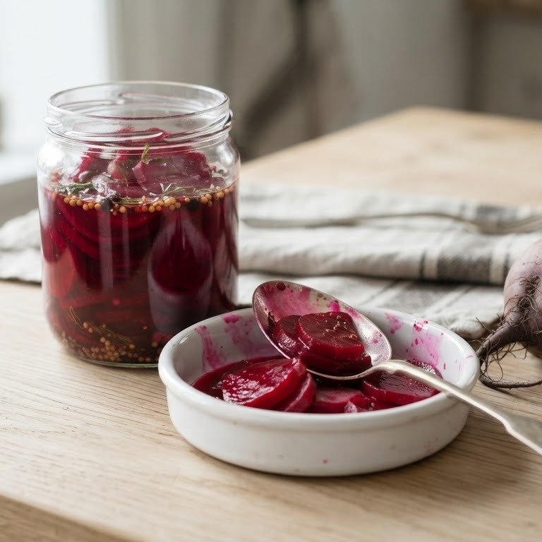 Rod beder (ingemaakte rode biet) recept