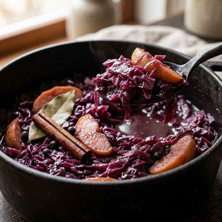 Rode kool met citroen en appel recept