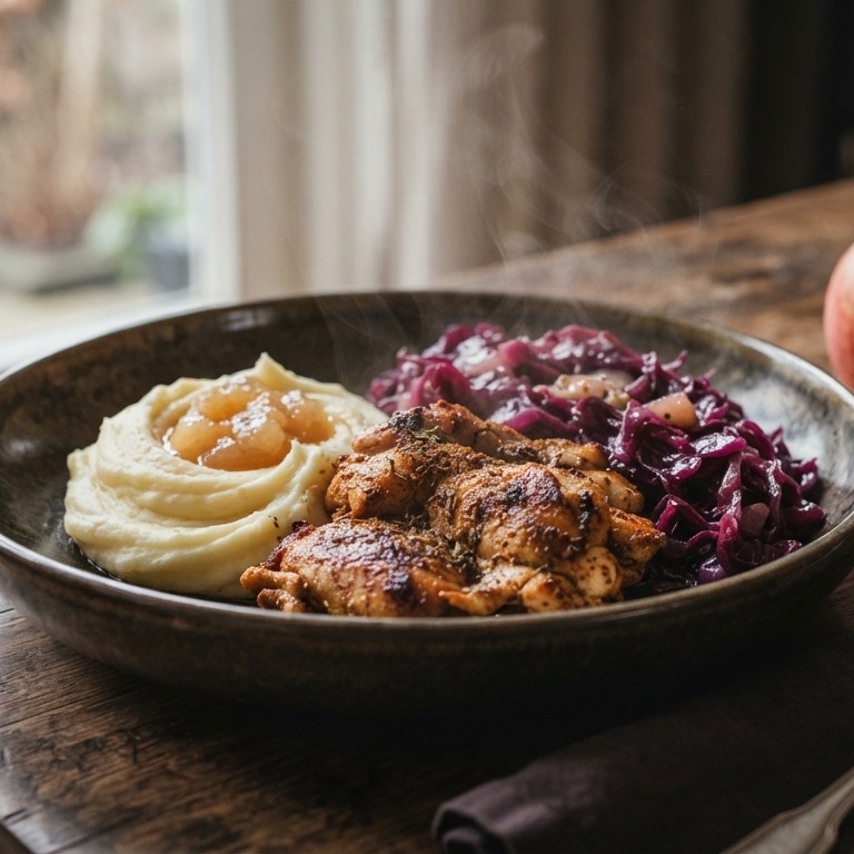 Rode kool schotel met shoarma recept