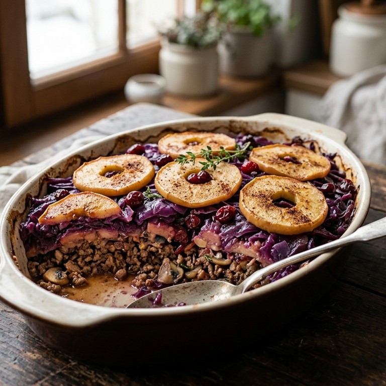 Rode koolovenschotel recept