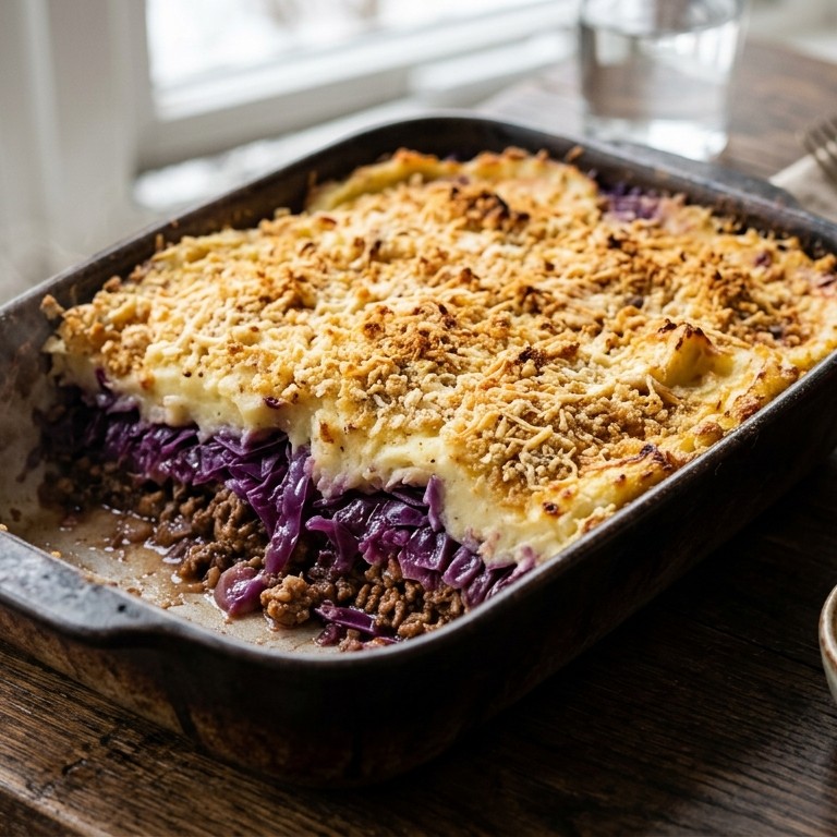 Rode koolschotel met nasikruiden recept