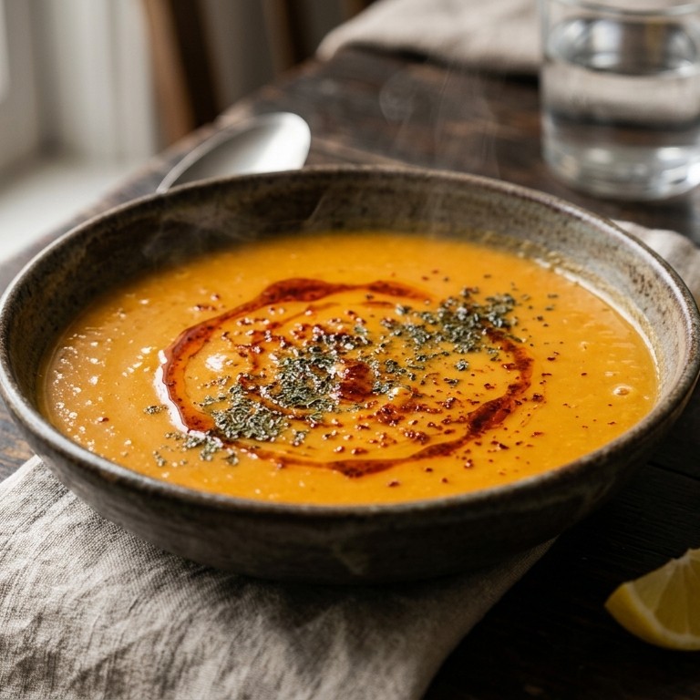 Rode Linzensoep (vegetarisch) recept