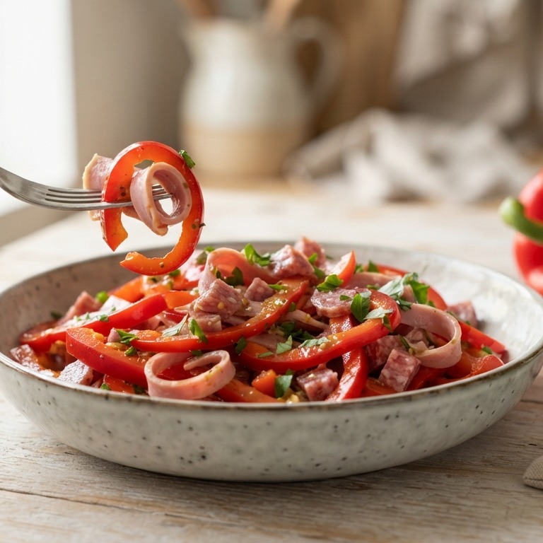 Rode paprikasalade recept