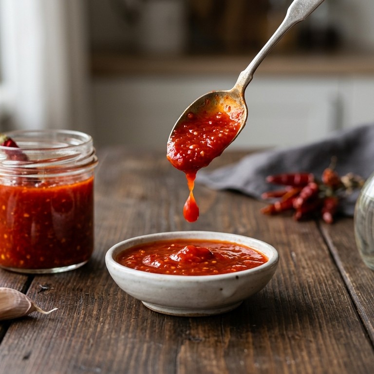 Rode pepertjessaus recept