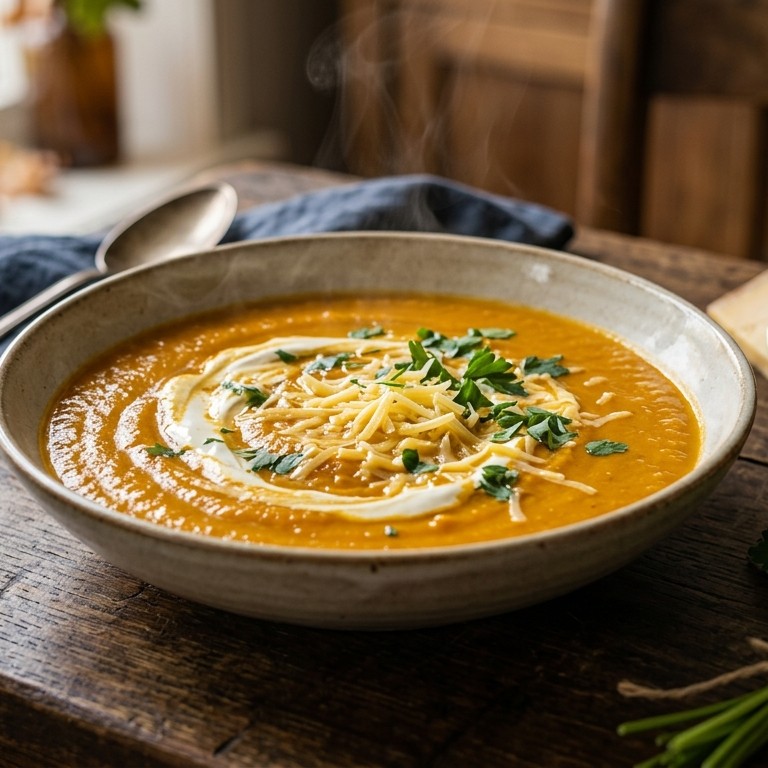 Rode pompoensoep recept