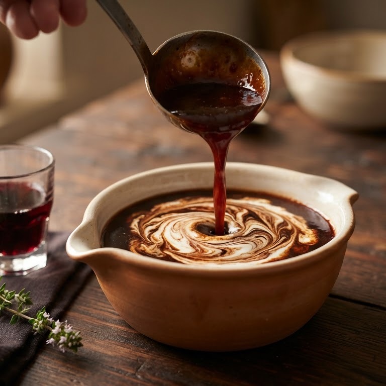 Rode portsaus recept