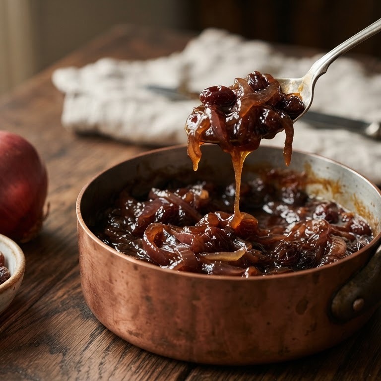 Rode uien compote recept