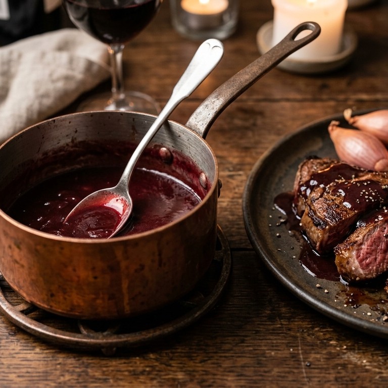 Rode wijn-botersaus recept