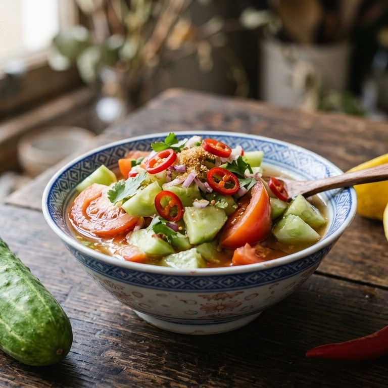 Roedjak Ketimoen (komkommersalade) recept