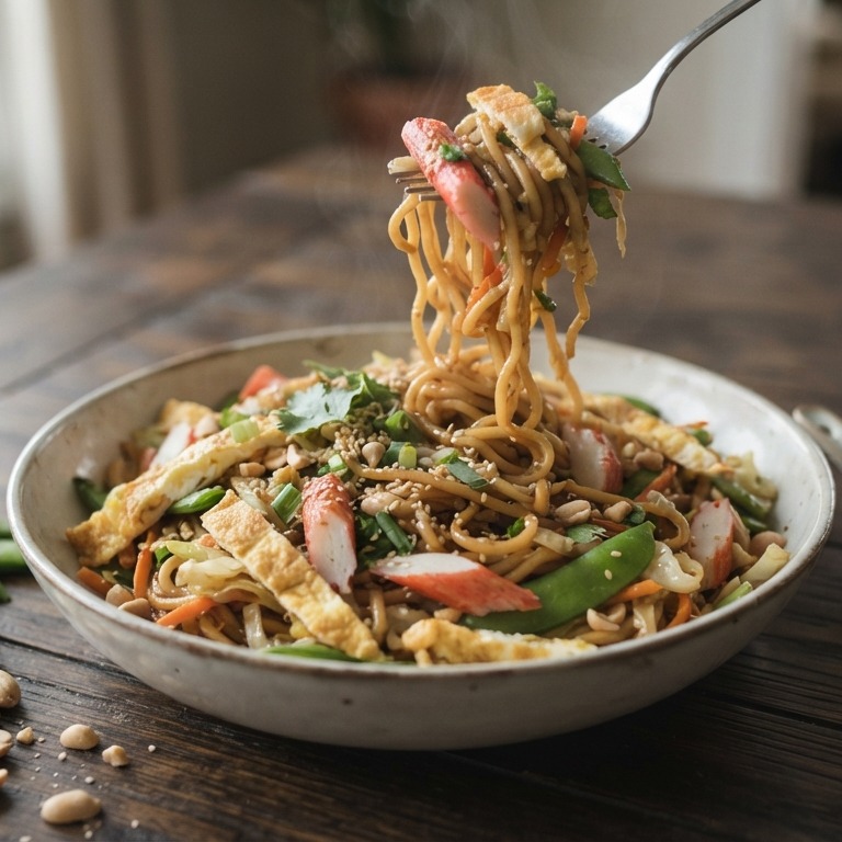 Roerbakmie met surimi recept