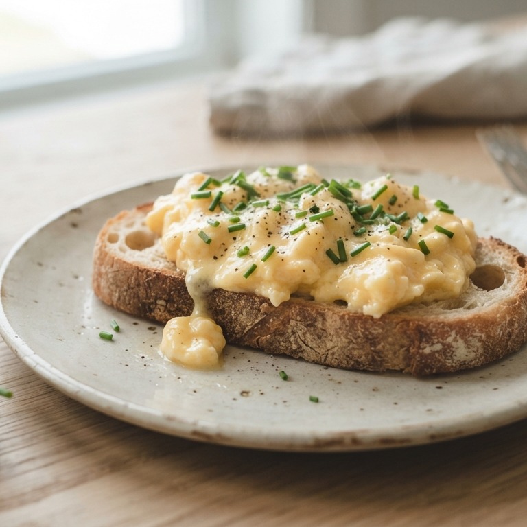 Roerei met bieslook recept
