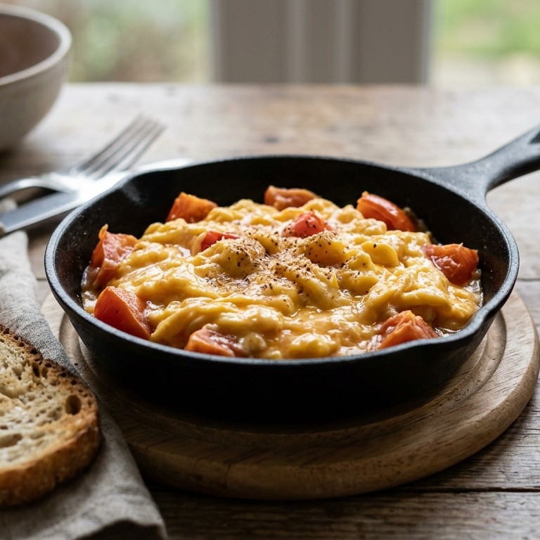 Roerei met tomaat recept