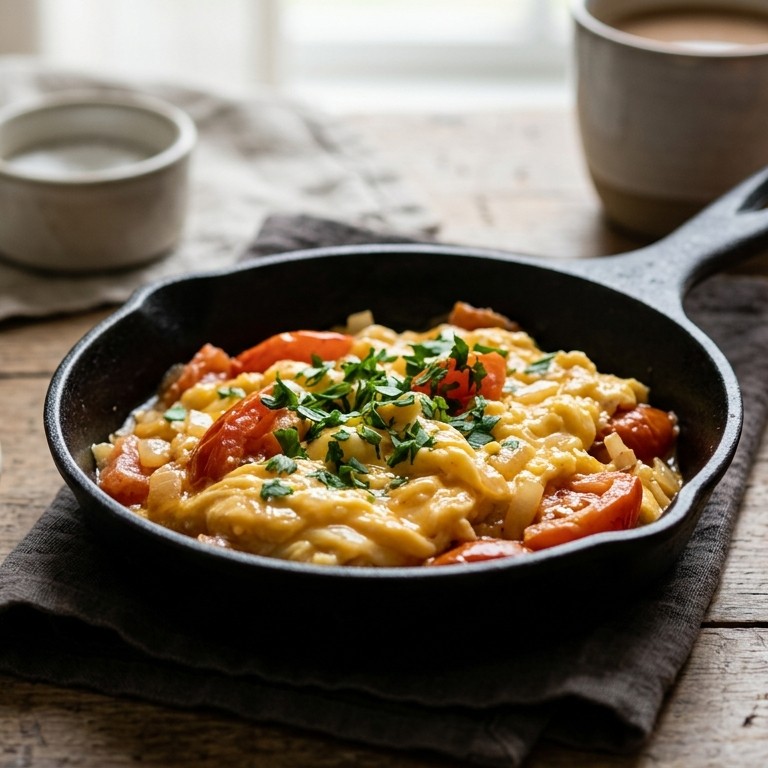 Roerei met tomaat recept