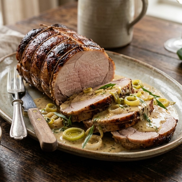 Rollade met mosterdsaus recept