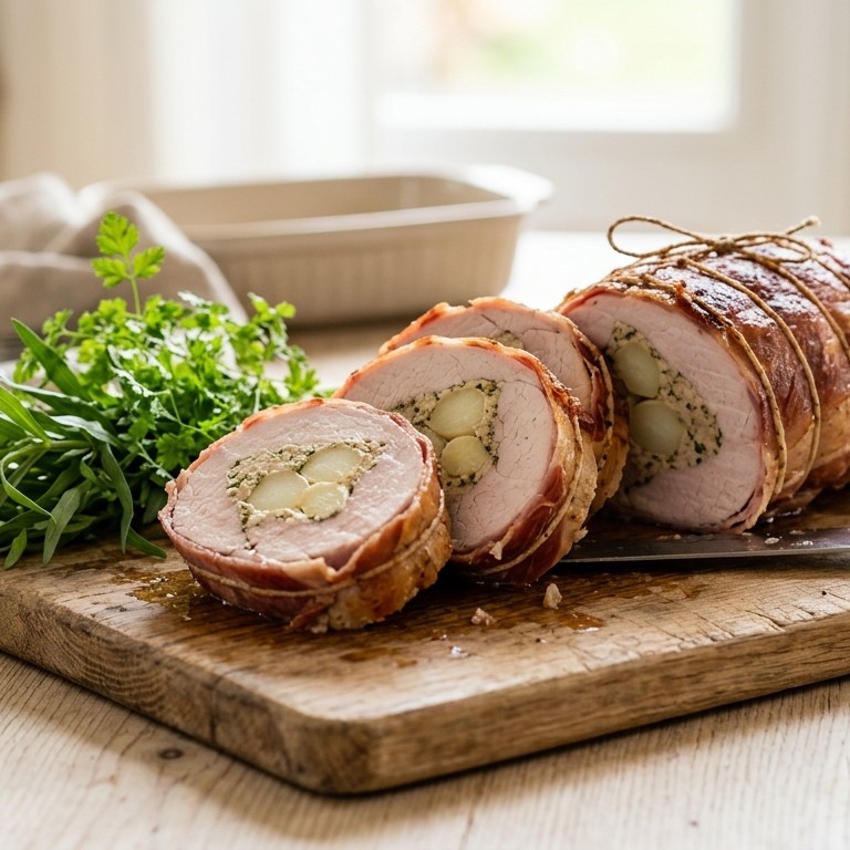 Rollade van hollandse asperges recept