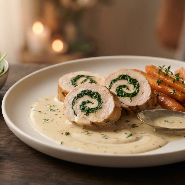Rolletjes van maiskipfilet in noilly prat saus recept