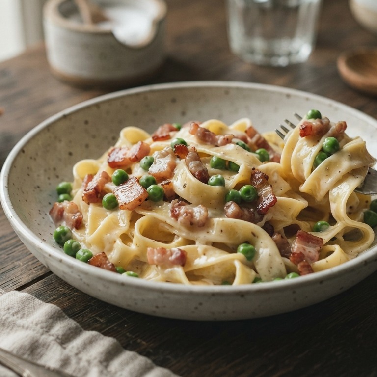Romige tagliatelle recept