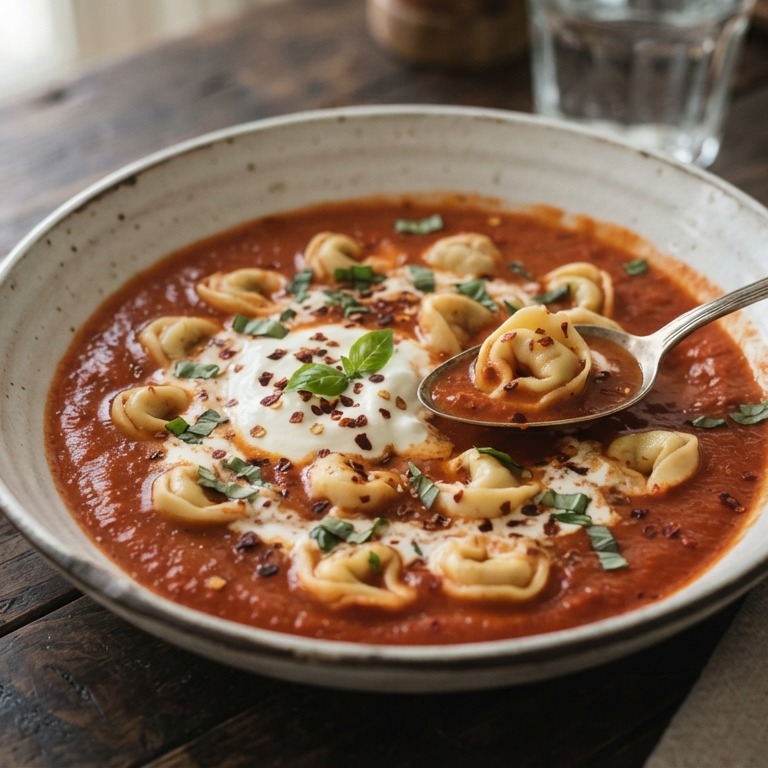 Romige tomatensoep met Griekse yoghurt recept