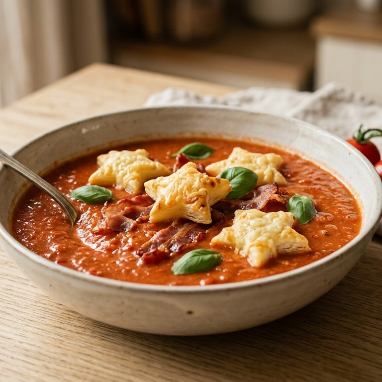 Romige tomatensoep met sterren recept