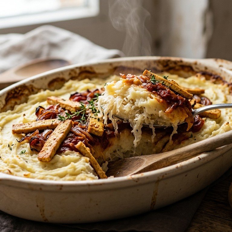 Romige zuurkoolschotel met tofu recept