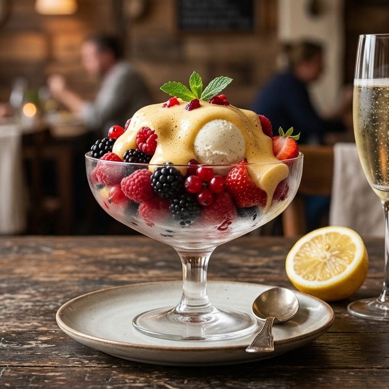 Rood fruit met ijs en zabaglione recept