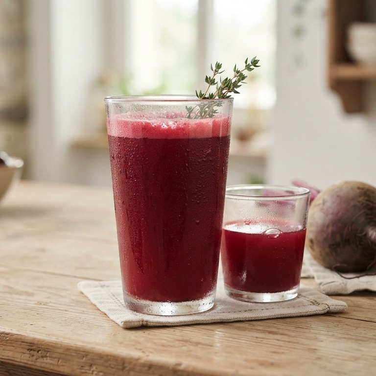 Rood sap met hulp van sapcentrifuge recept