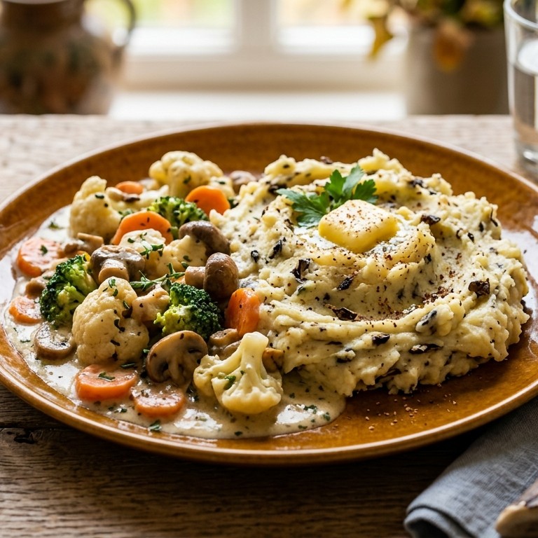 Roomgroente met eekhoornjesbroodpuree recept