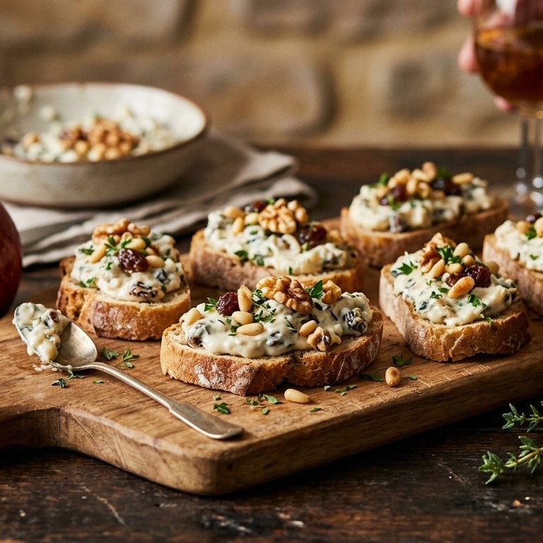 Roquefort met noten tapas recept
