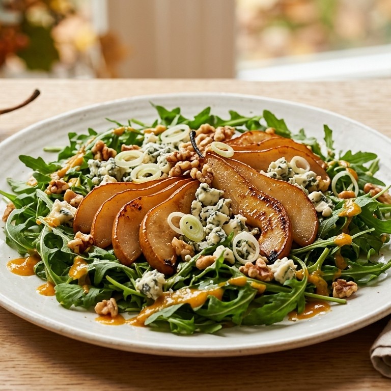 Roquefortsalade met peer recept