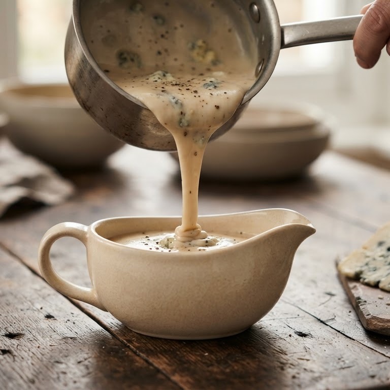 Roquefortsaus (aparte bereiding) recept