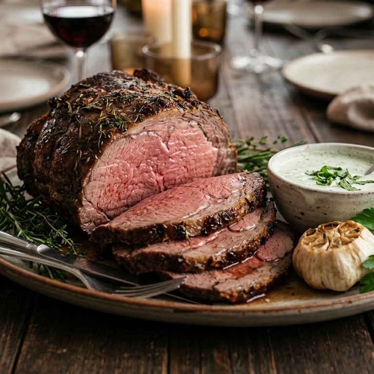 Rosbief uit de oven met muntsaus recept