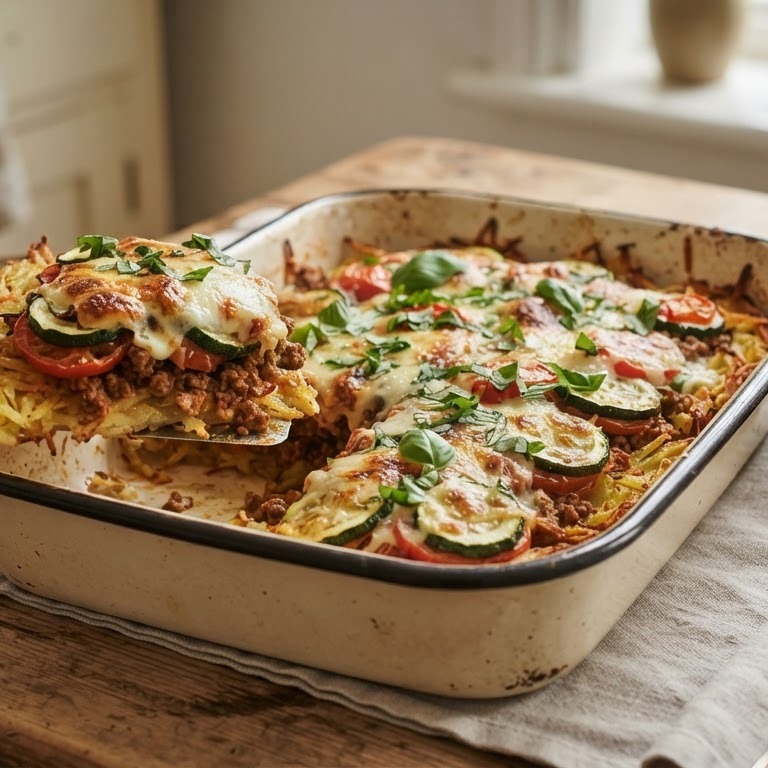 Rösti ovenschotel met courgette recept