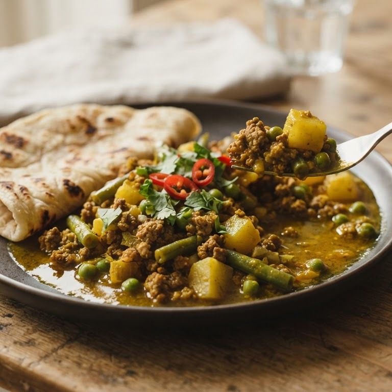 Roti met gehakt massala recept
