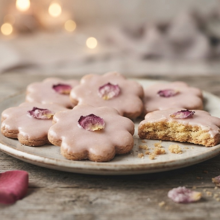 Roze bloem koekjes recept