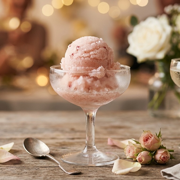 Rozensorbet recept
