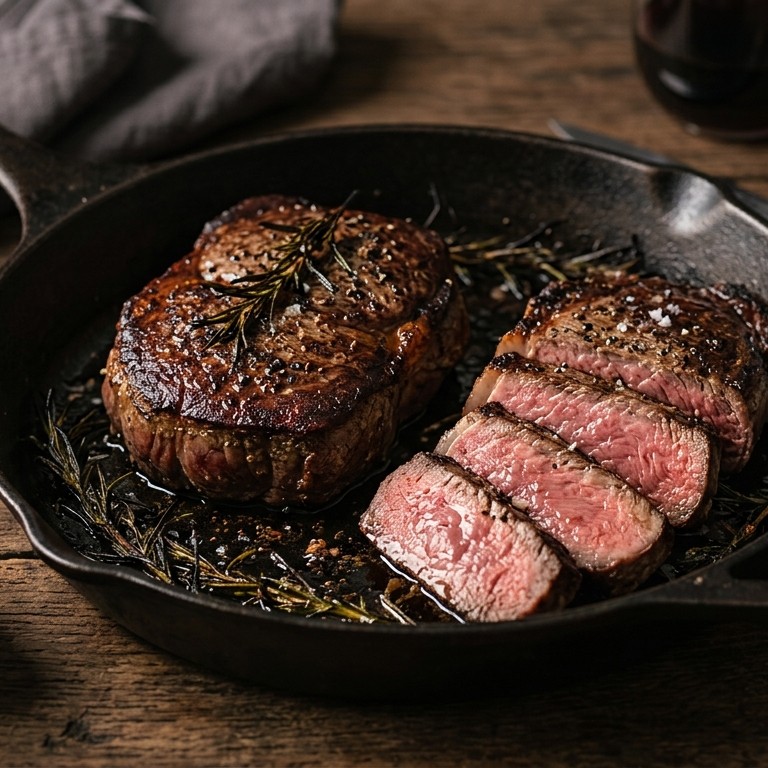Rumpsteaks op rozemarijntakjes recept