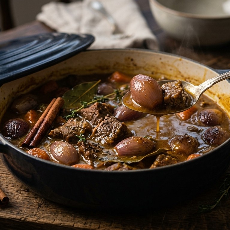 Runder-sjalotjesstoofpotje recept