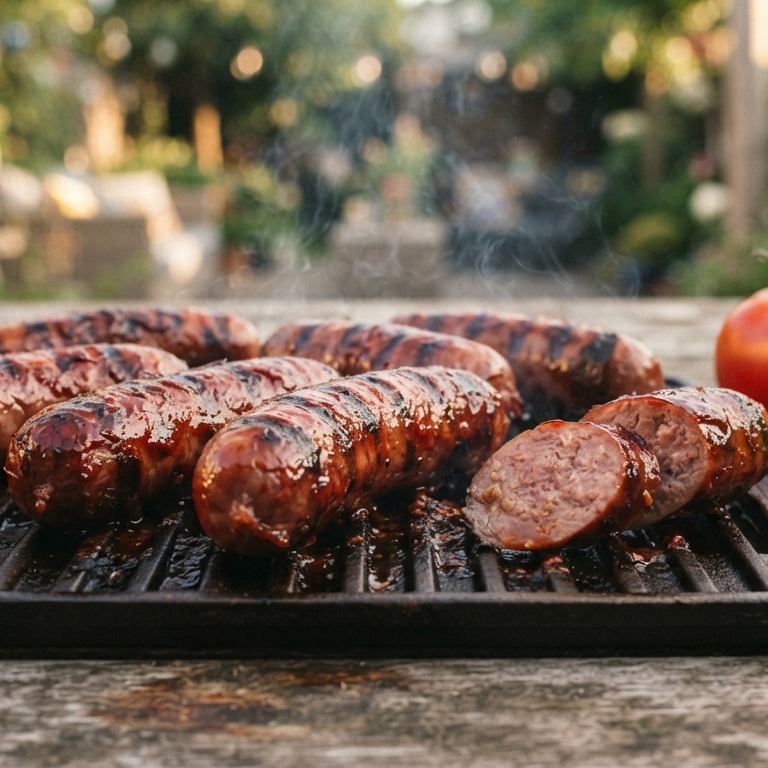 Rundersaucijsjes op de BBQ recept