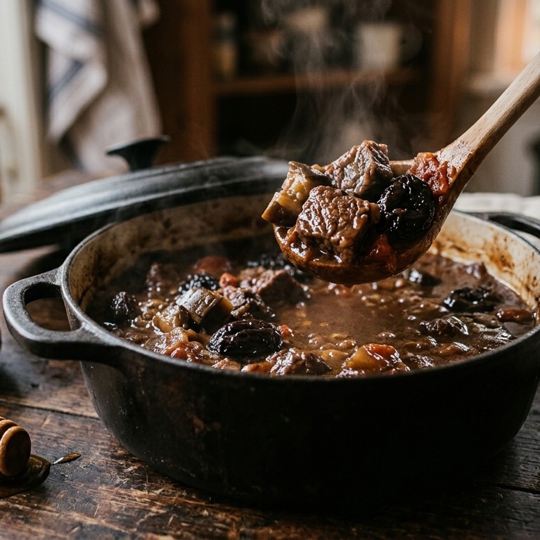 Rundvlees met pruimen recept