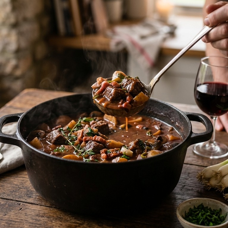 Rundvlees stoofpot met rode wijn recept