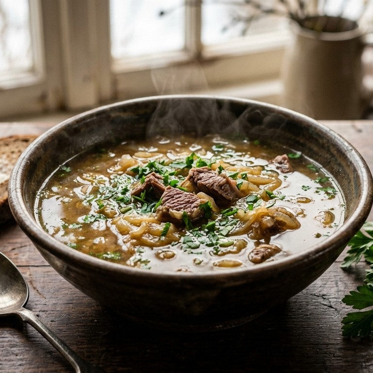 Rundvlees uien soep recept
