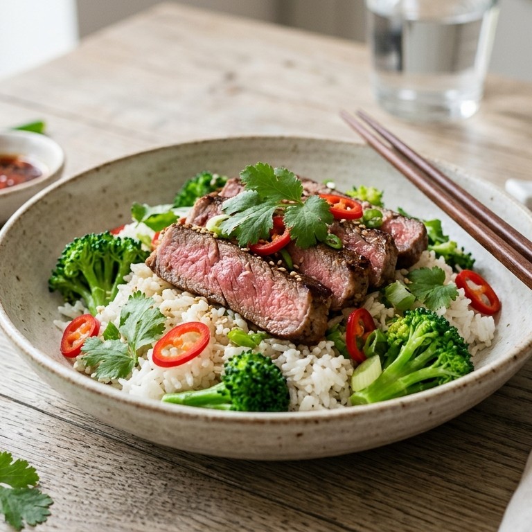 Rundvleessalade met rijst recept