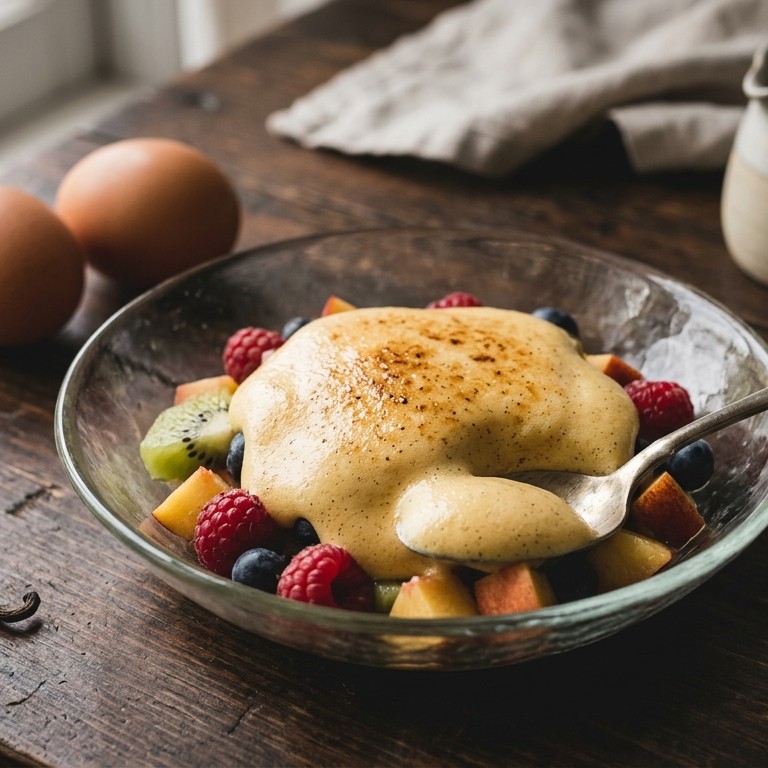 Sabayon met vers fruit recept