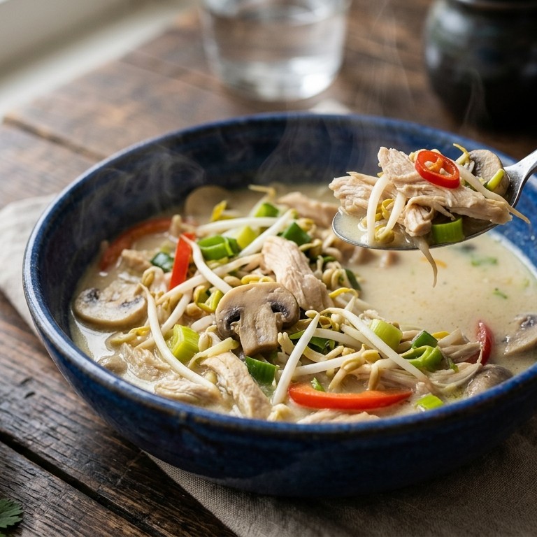 Sajoer Ajam Taugé (groenteschotel met kip) recept