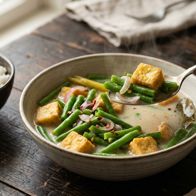 Sajoer boontjes-tahoe recept