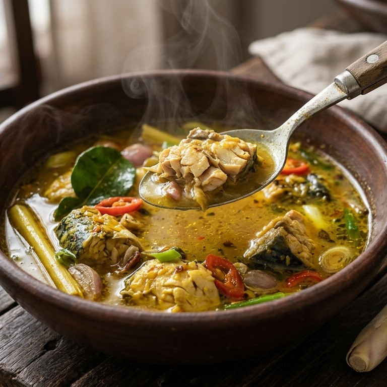 Sajoer ikan nenek (gekruide makreel) recept